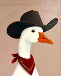 "This Town Ain't Big Enough For Two Geese" Original Canvas Painting