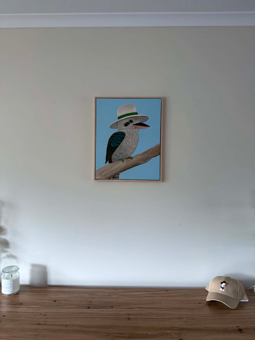 "Perch and Proper" - Kookaburra Painting