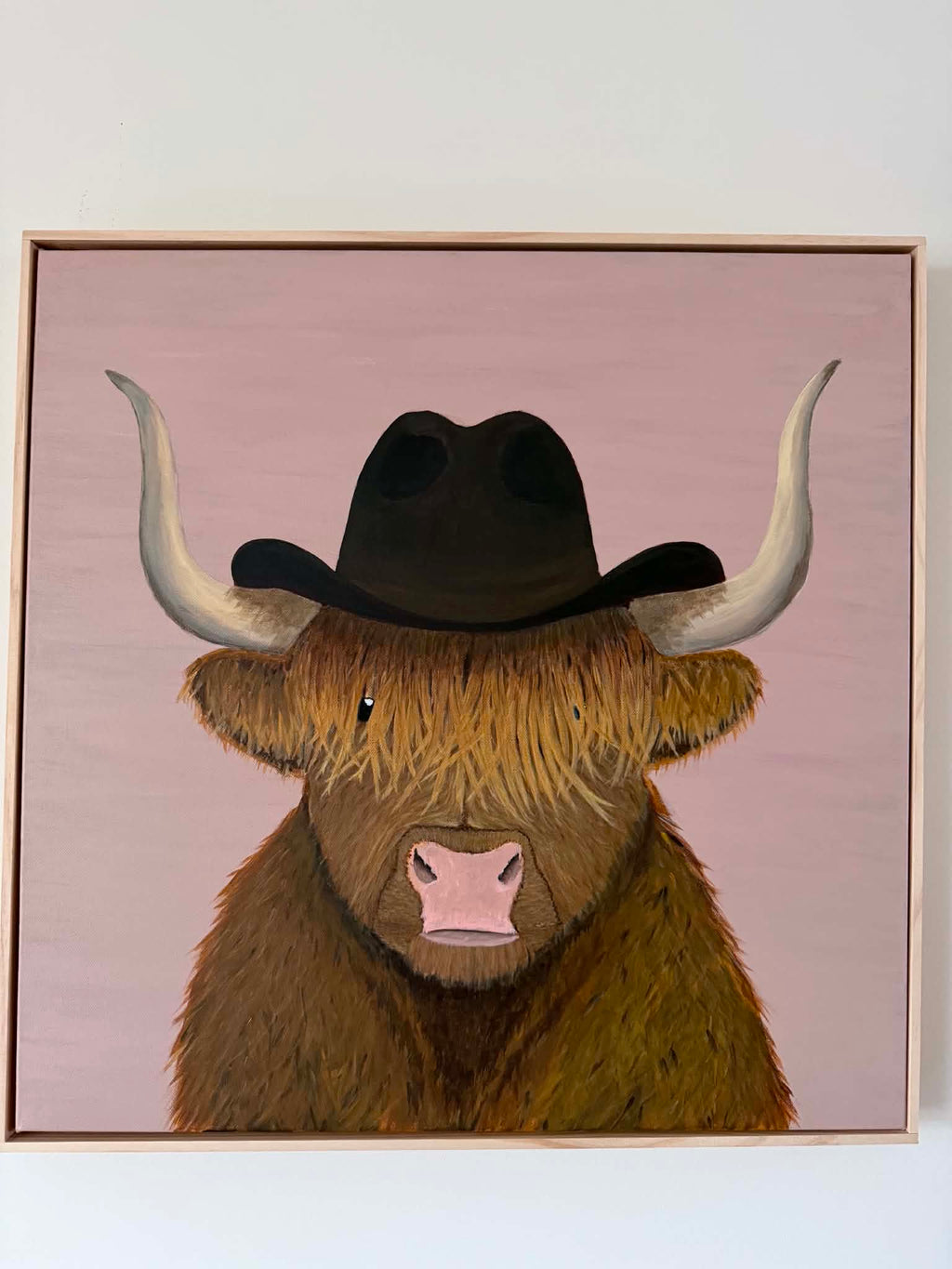 It's High Moo-n — Original Canvas Painting