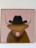 It's High Moo-n — Original Canvas Painting