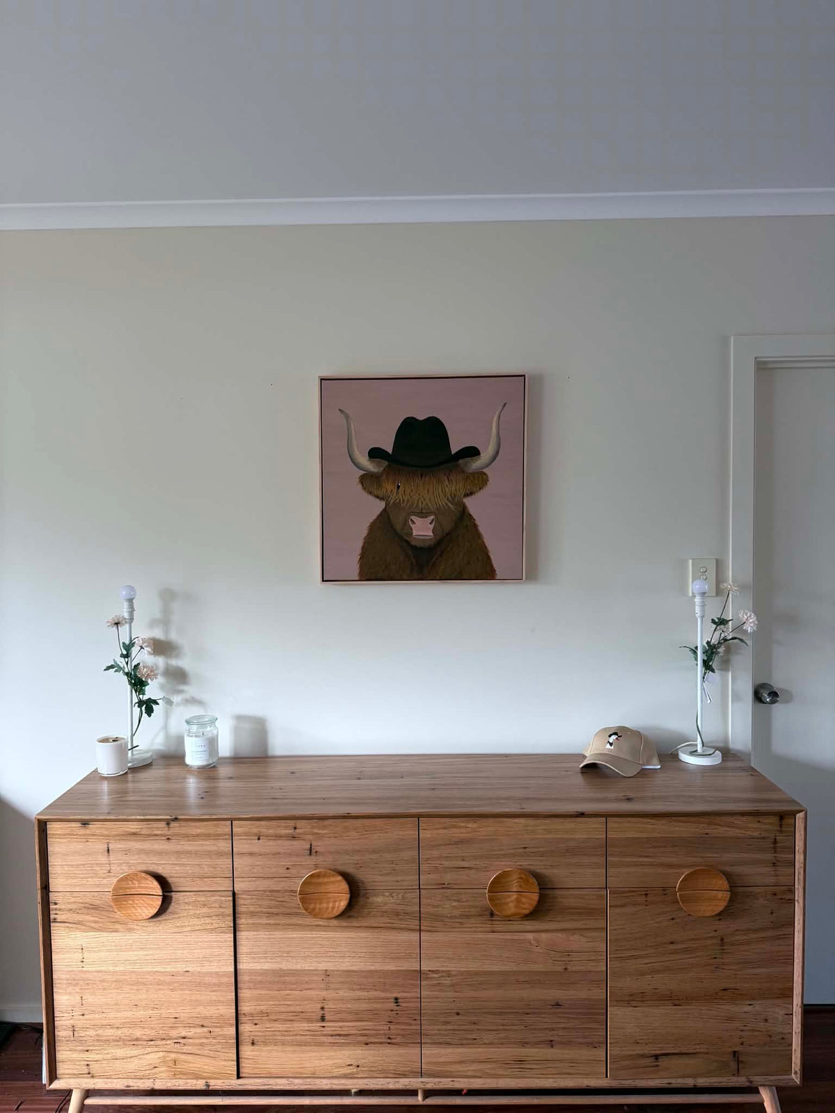 It's High Moo-n — Original Canvas Painting
