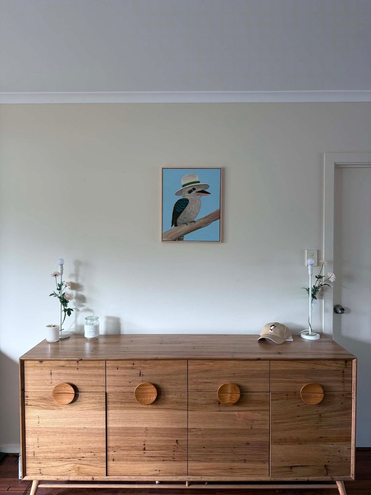 "Perch and Proper" - Kookaburra Painting