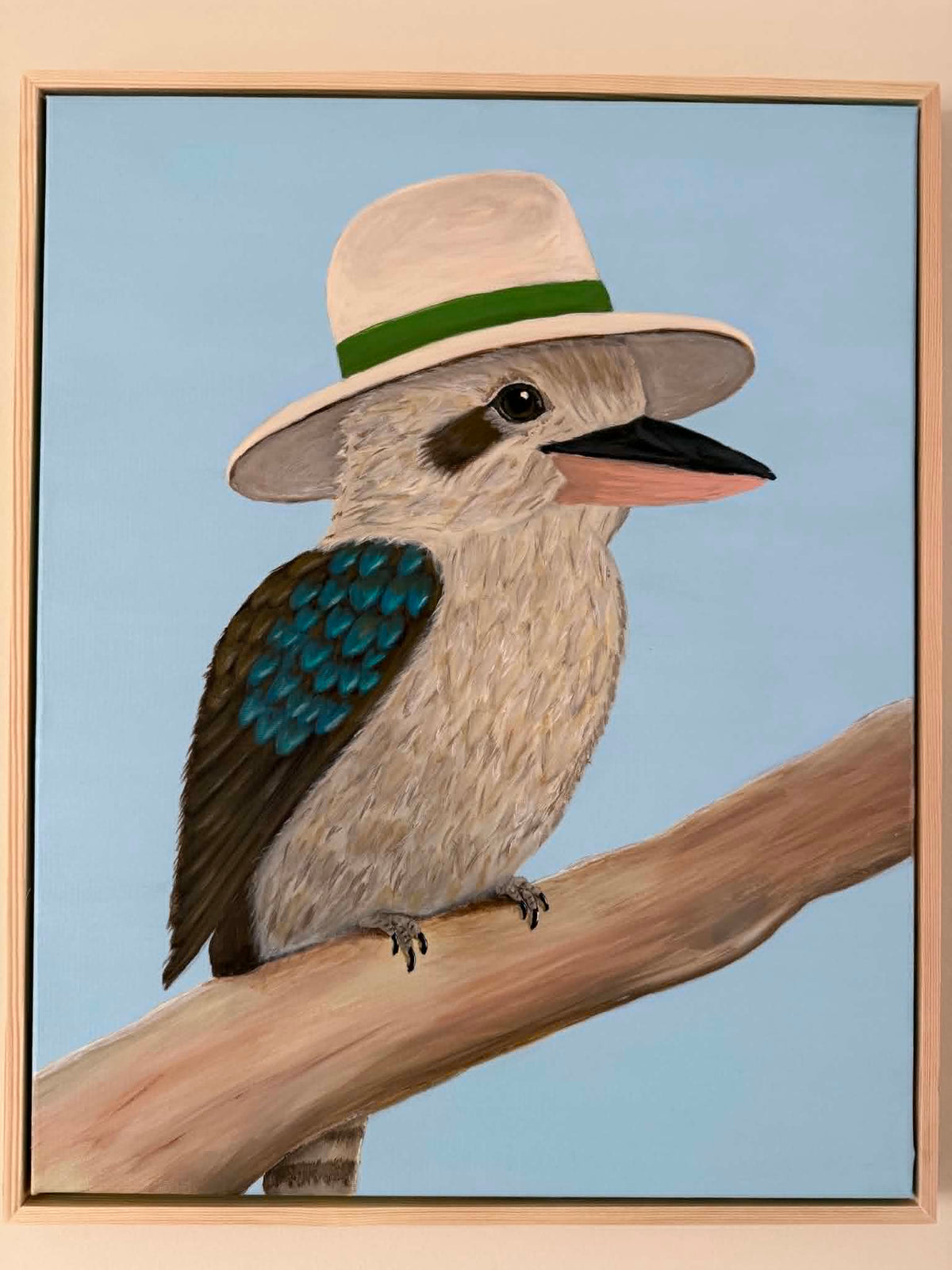 "Perch and Proper" - Kookaburra Painting